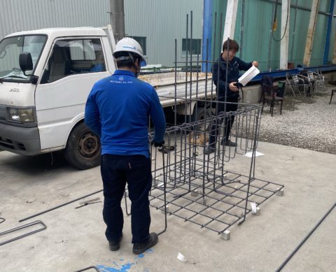 鉄筋組み立て練習